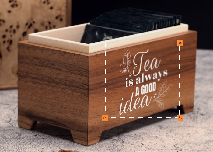 Personalizowane pudełko na herbatę