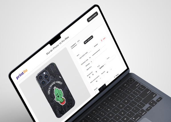case z nadrukiem z kreatora online dla base
