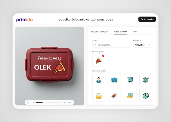 personalizacja produktów w Base - kreator śniadaniówki