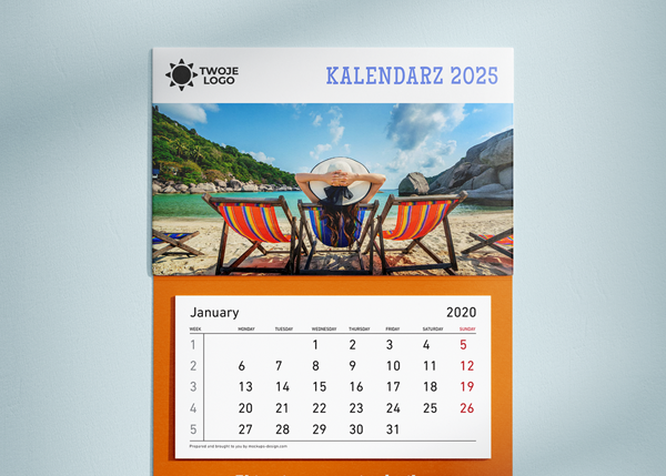 wydruk z kreatora personalizowanych kalendarzy dla Shopgold