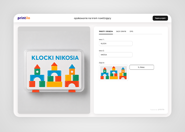 kreator opakowań i pudełek dla Shoper - klocki