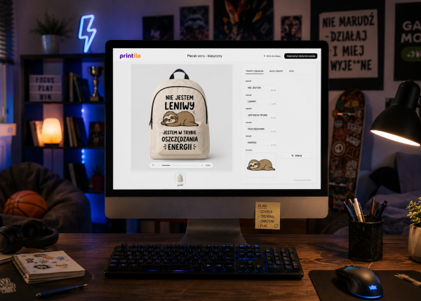 personalizacja produktów Apilo - kreator plecaka